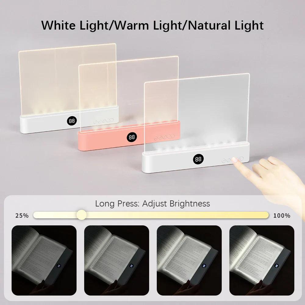 Maliben | Lexora Booklight Led Reading Lamp Bookmark | Portable & Ultra-Thin | Night & Travel Light | Usb 5v | Abs