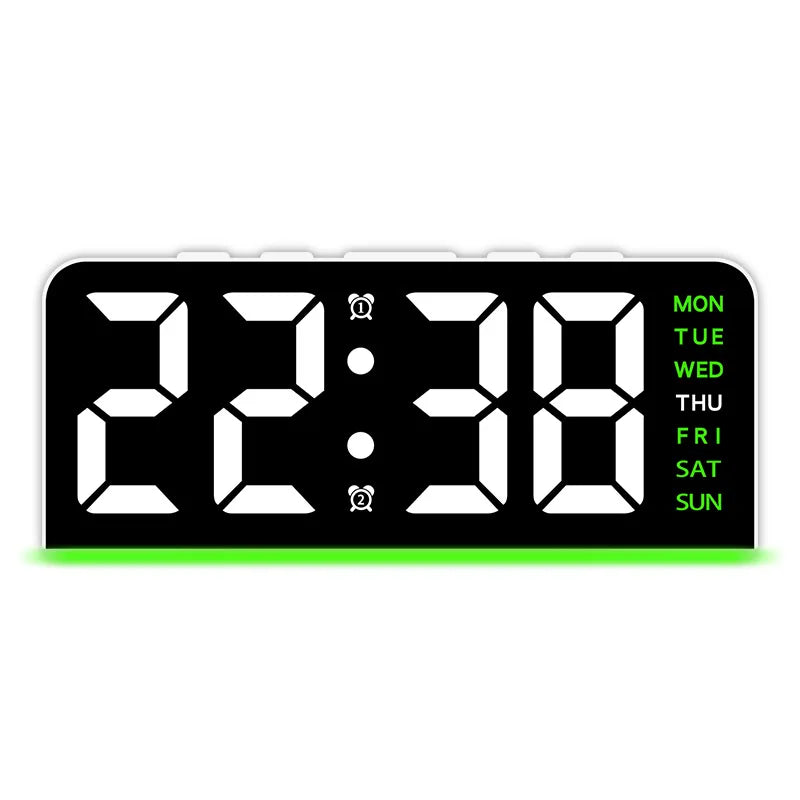 Maliben | Modern Led All Week Display Night Lamp Alarm Clock