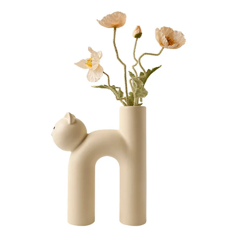 Maliben | Mini Cat Elegant Minimal H-Shaped Flower Vase