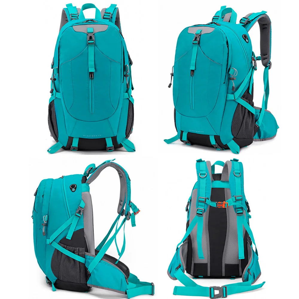 Maliben | Travel Backpack Trekvault 40 | 40 L Outdoor Backpack With Rain Cover | For Hiking, Traveling & Everyday Use | 31 × 20 × 52 Cm