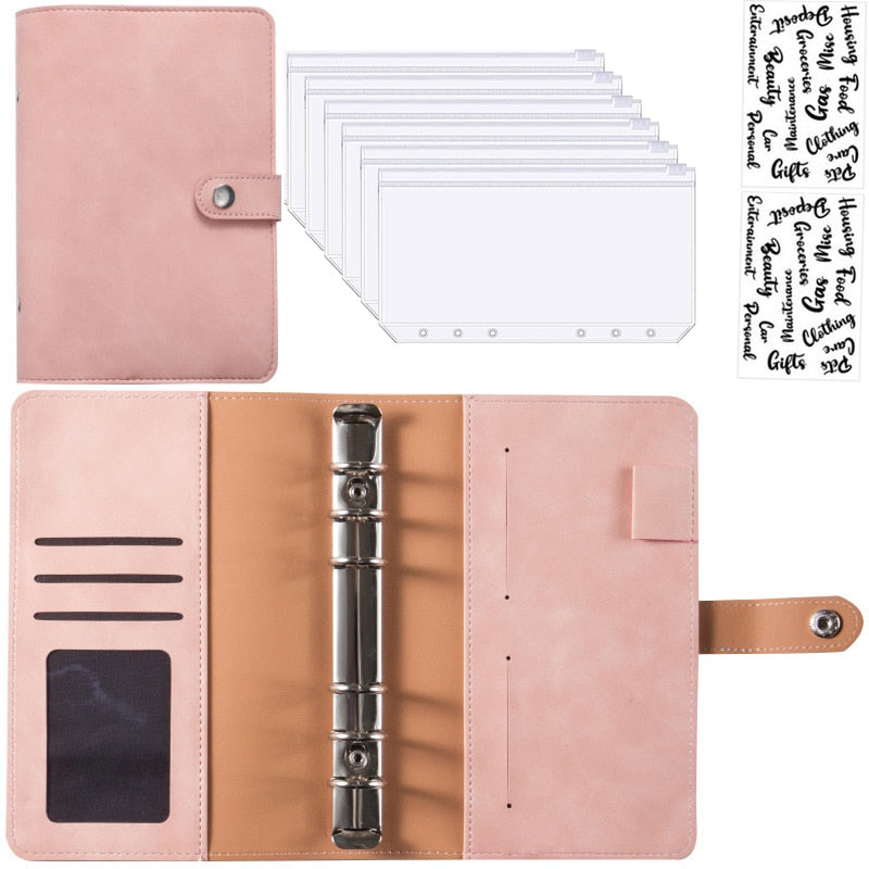 Maliben | Financial Planner Leather Multi Pocket Bill Organizer Notebook