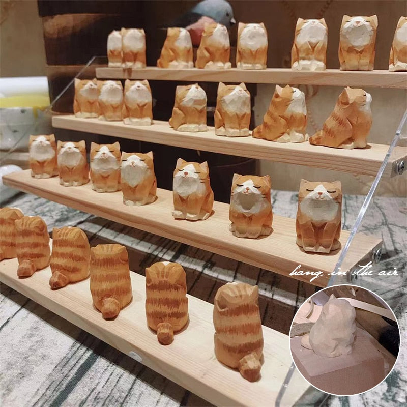 Maliben | Handmade Wooden Cute Pet Figurines