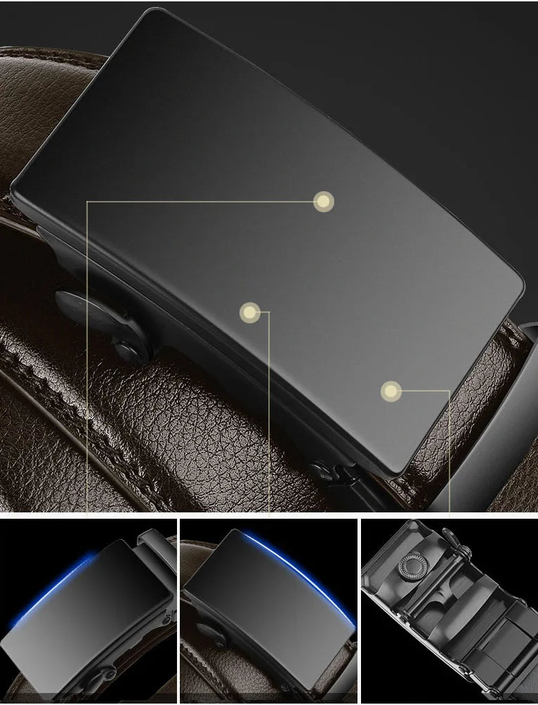 Maliben | Premium Pu Leather Belt – Luxury Automatic Buckle For Men