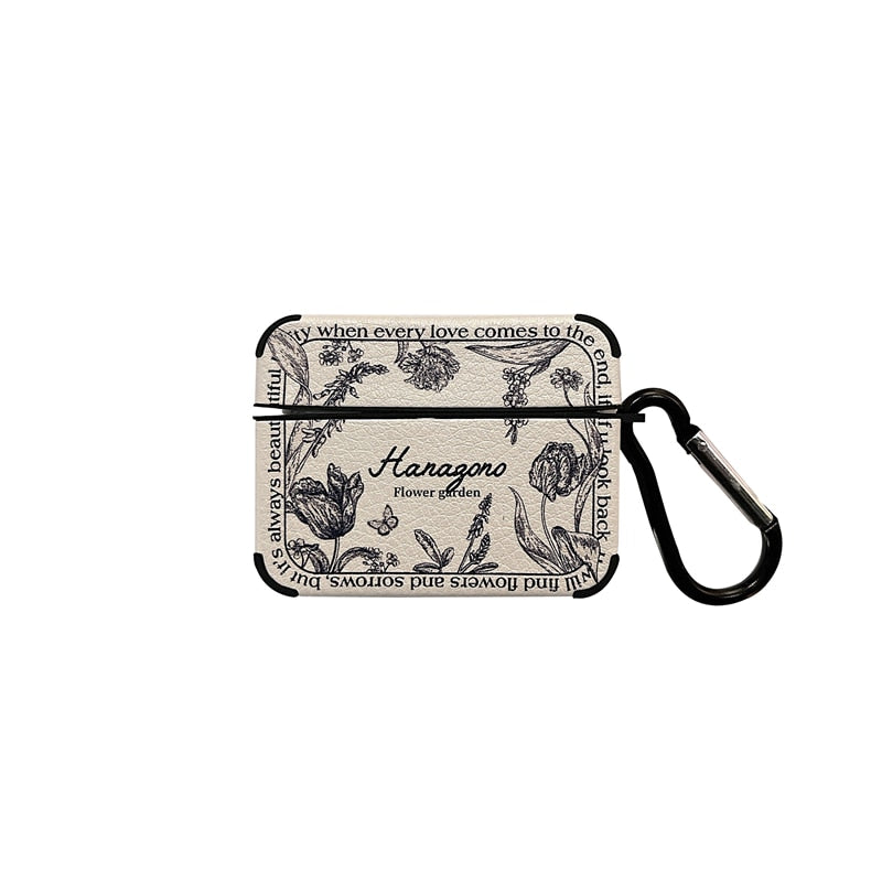 Maliben | Artistic Flower Leather Airpods Case