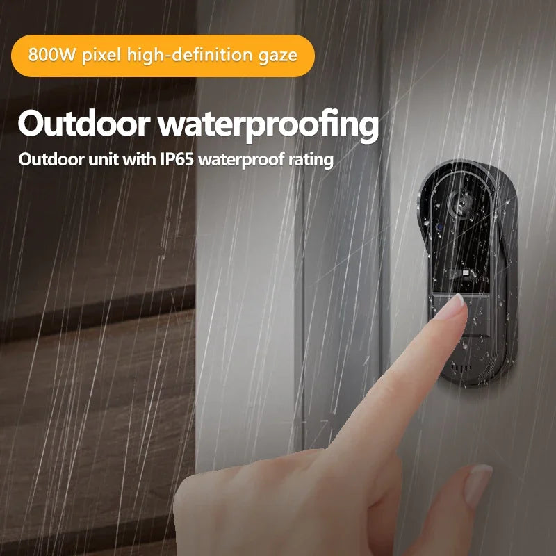 Maliben | Wireless Video Doorbell With Intercom & Night Hd Vision – 4.3” Ips Display, Waterproof
