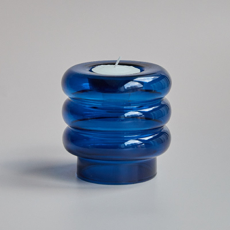 Maliben | Dual Glass Spiral Candle Holder