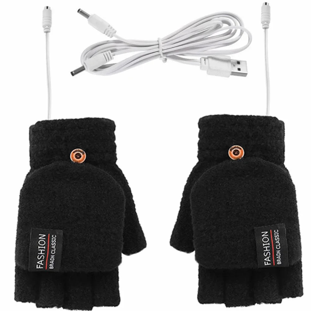 Maliben | Thermoloom Usb Heating Gloves | 3 Heat Levels | Soft Knit Material | Unisex One Size