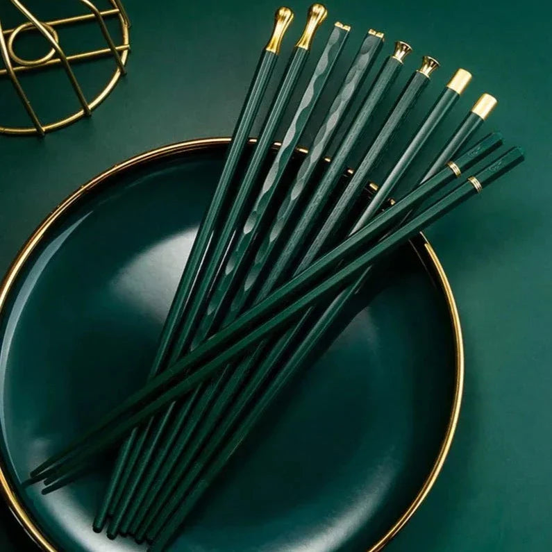Maliben | DineLux – Luxurious Chopstick Set with Refined Designs (5 Pairs)