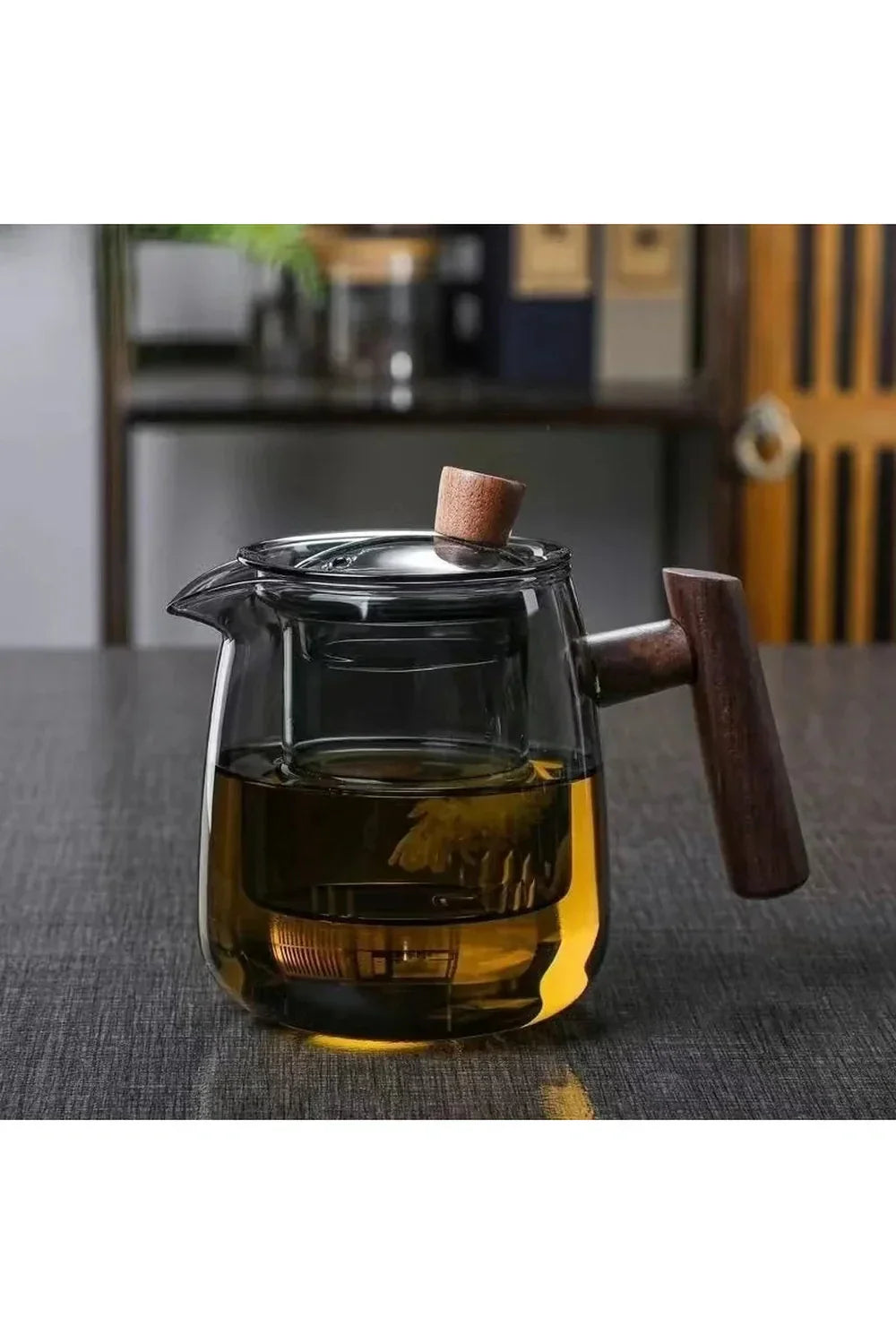 Maliben | Wood Handle Glass Teapot
