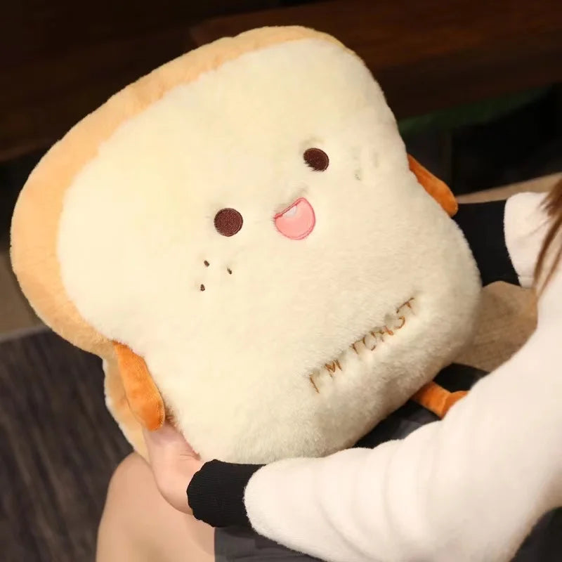 Maliben | Plush Toast Bread Ultra Soft Hand Warmer Pillow