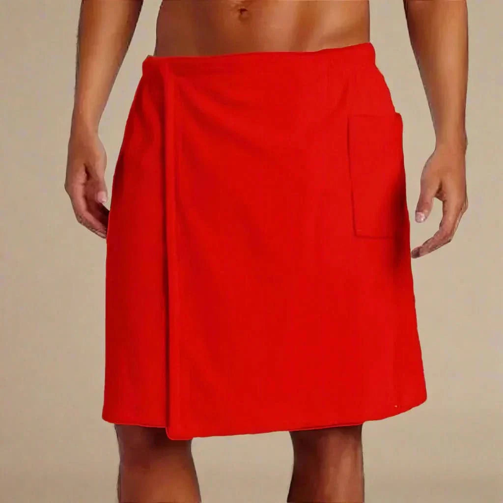 Maliben | Portable Bath Towel Robe – Soft & Versatile Bath Towel With Pockets For Sauna, Beach & Fitness