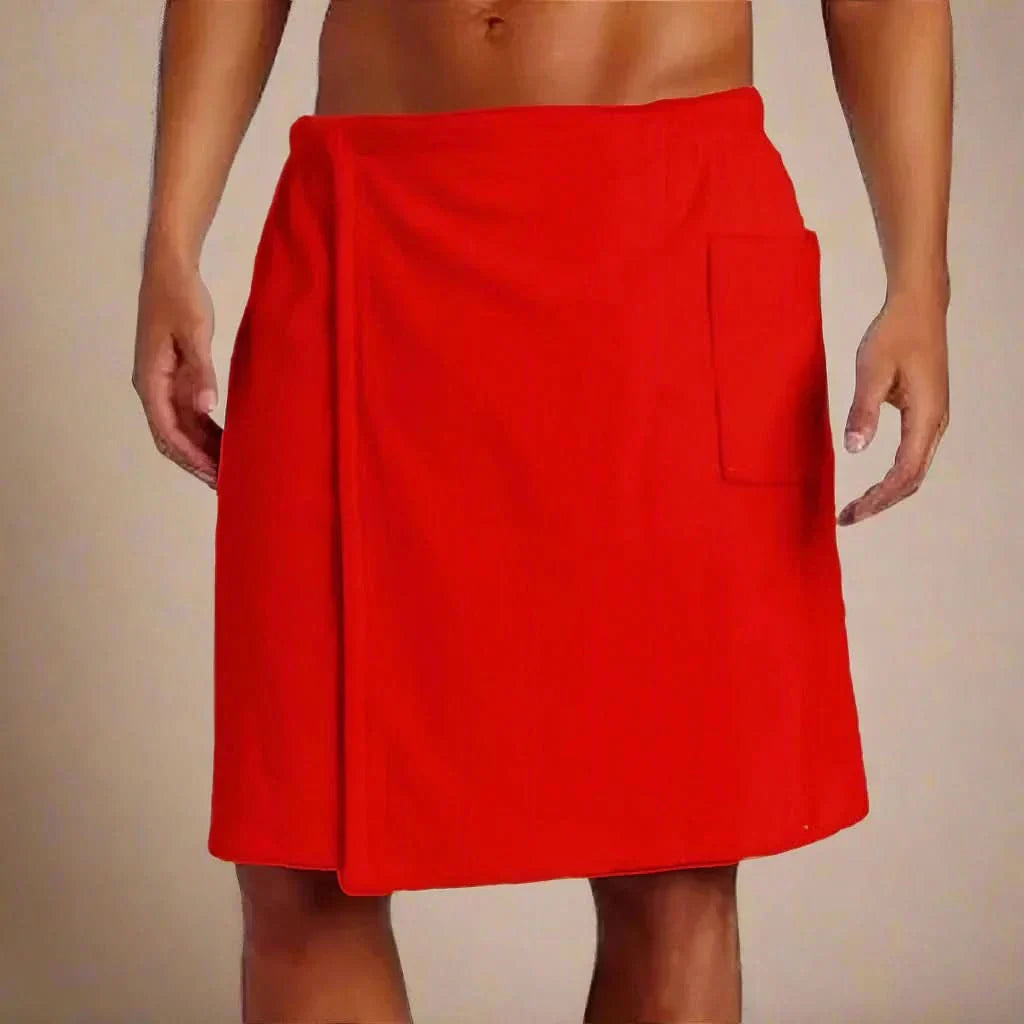 Maliben | Portable Bath Towel Robe – Soft & Versatile Bath Towel With Pockets For Sauna, Beach & Fitness