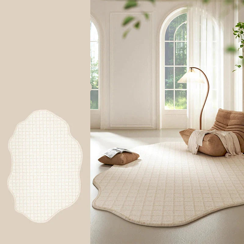 Maliben | Cream Colored Striped Rug