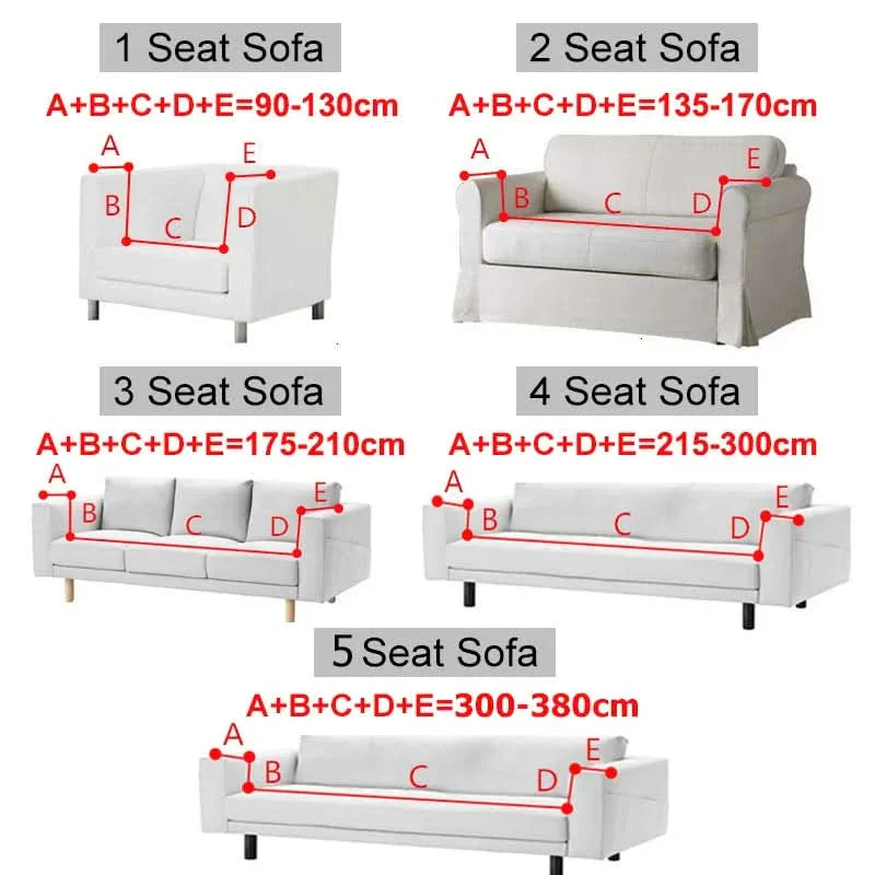 Maliben | CushionWrap - Elastic, non-slip sofa covers