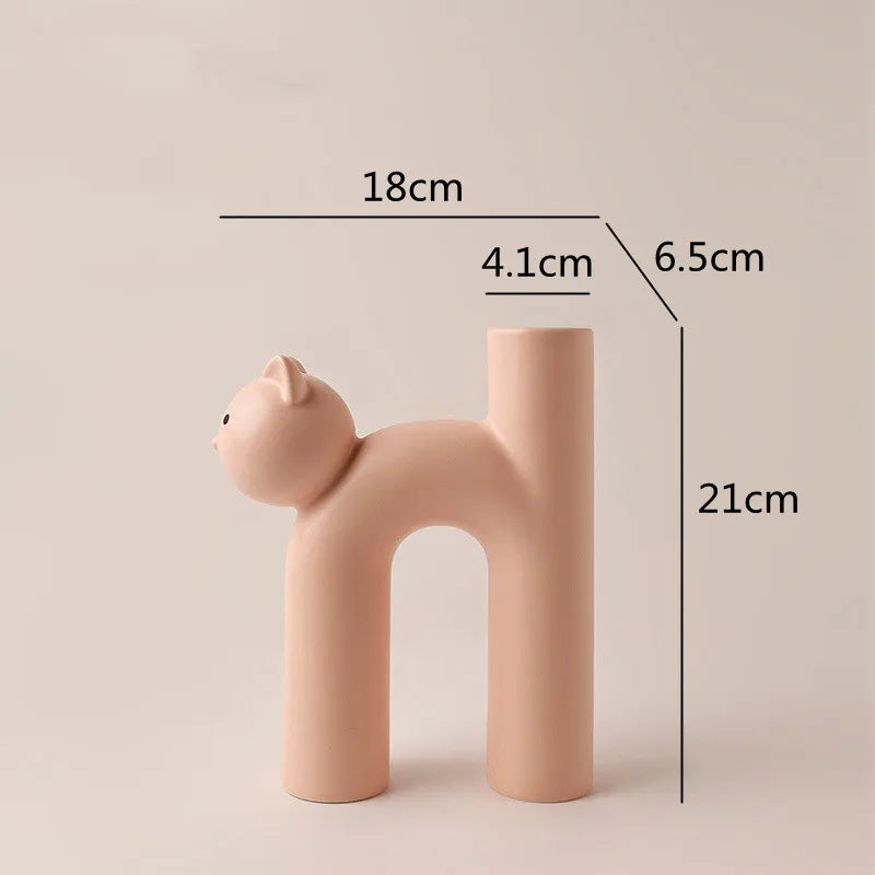 Maliben | Mini Cat Elegant Minimal H-Shaped Flower Vase