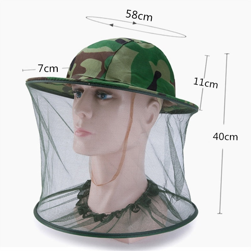 Maliben Bug Shield Sun Cover Camping Hat