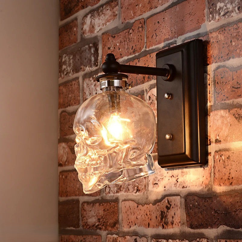 Maliben | Gothic Skull Bottle Retro Wall Lamp