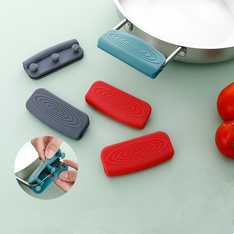 Maliben | 2pcs Silicone Heat Resistant Cookware Handle