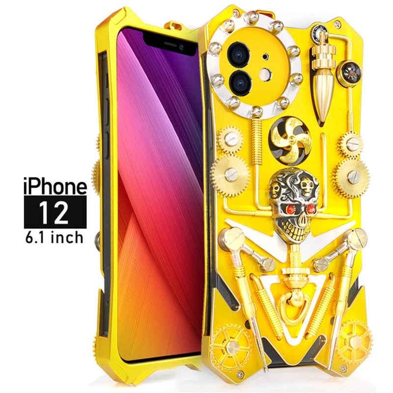 Maliben | Mechanic Skull Cyberpunk Style Iphone Case