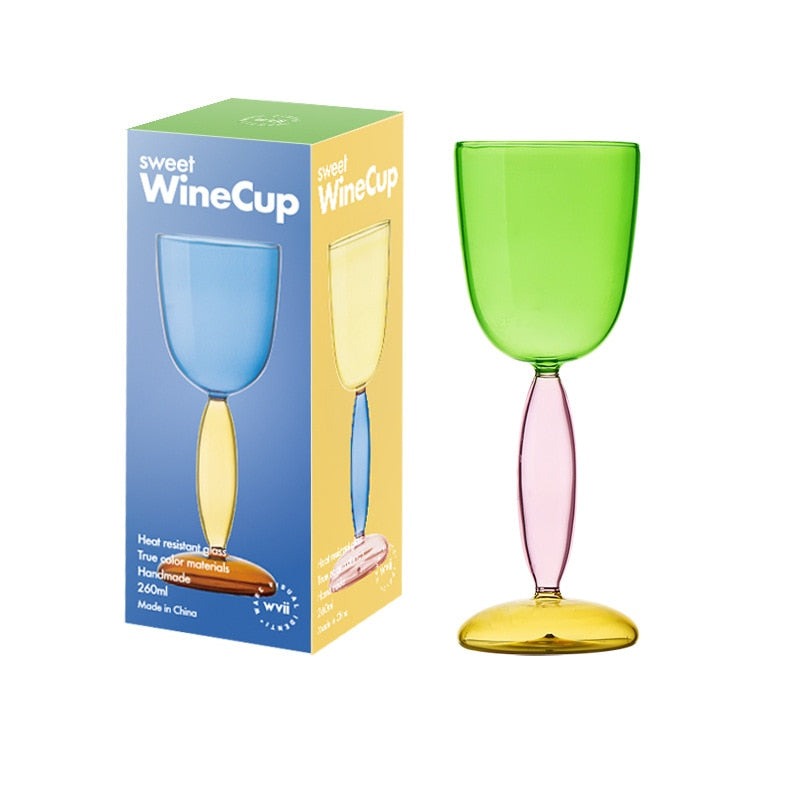 Maliben | Borosilicate 3-Color Glassware - Wine Glass
