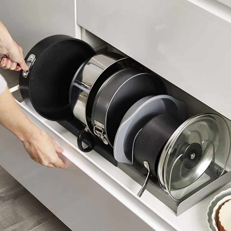 Maliben | Cookware Organizer | The Solution For Messy Cabinets