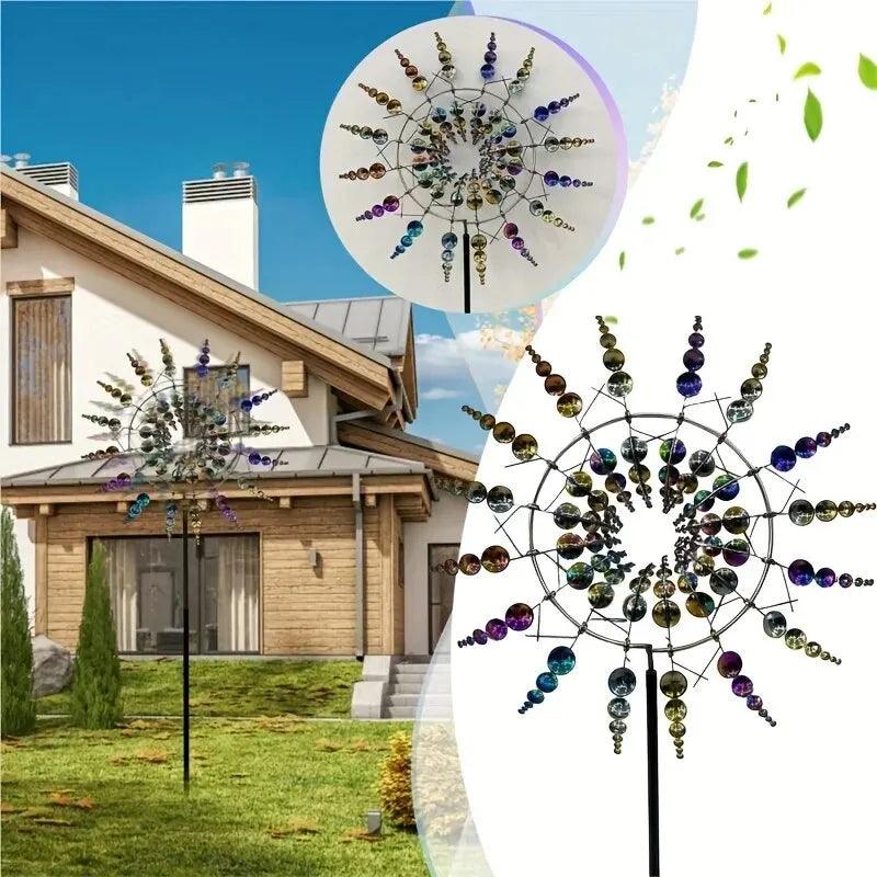 Maliben | Windmill Spinner | Unique Wind-Powered Garden Decor Made Of Metal