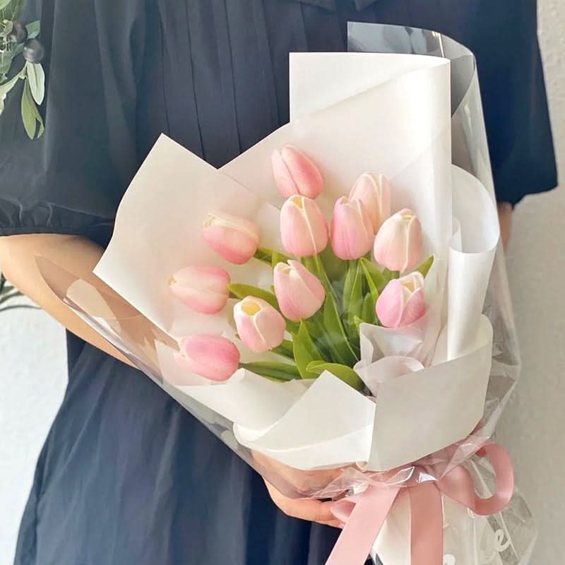 Maliben | Artificial Tulip Bouquet With Realistic Lifelike Flowers