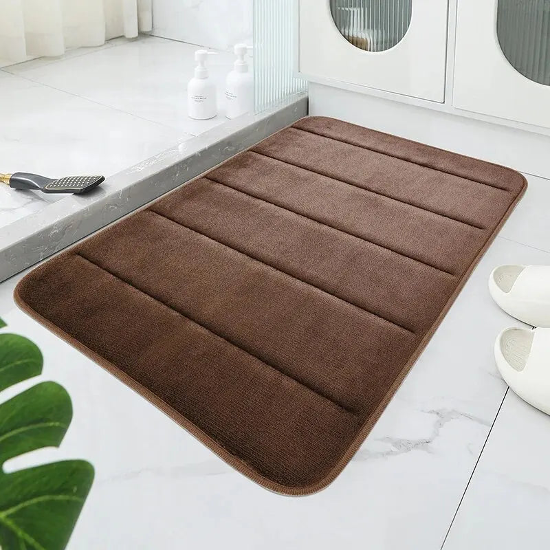 Maliben | Coral Velvet Non-Slip Bath Mat Quick