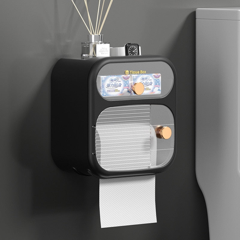 Maliben | Multibox Wall-Mounted Toilet Paper Towel Storage Box