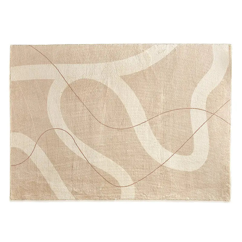 Maliben | Japanese Minimalist Large Area Rug Soft Fluffy Nonslip For Living Room And Bedroom