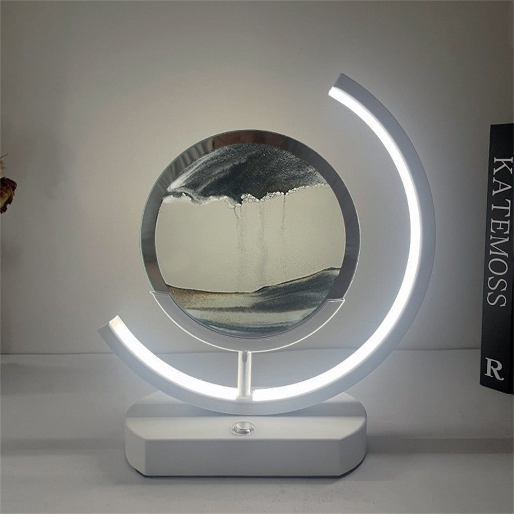 Maliben | 3d Led Flowing Sand Art Table Lamp
