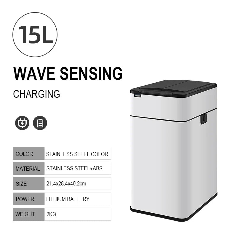 Maliben | Smart Stainless Steel Automatic Sensor Trash Bin