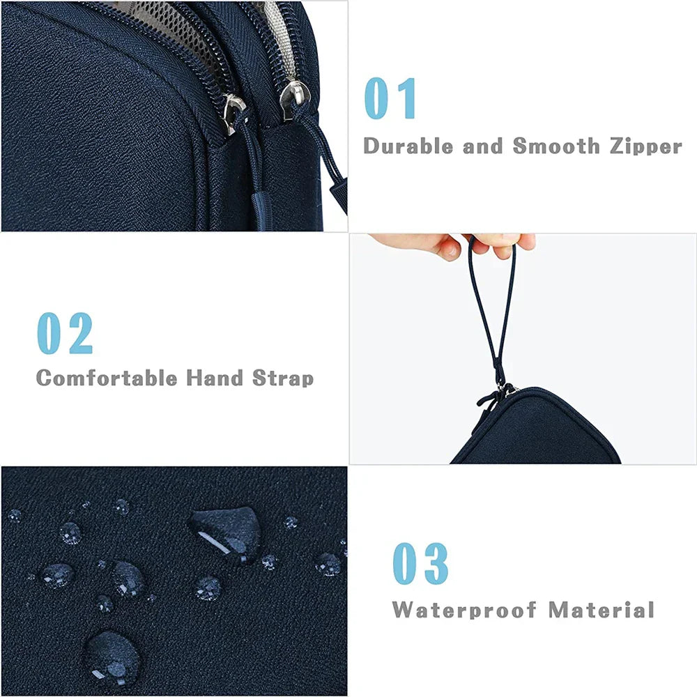 Maliben | Techviva Packsafe Electronic Organizer Bag | 2-Layer & Waterproof | For Cables, Chargers, Usb & Accessories | Compact & Portable