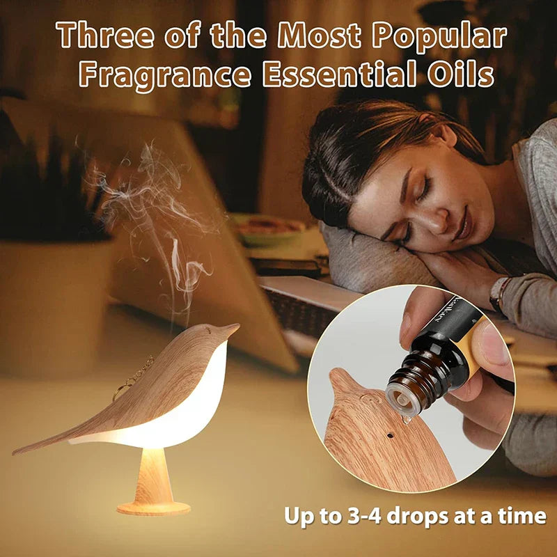 Maliben | Playful Bird Night Lamp – Touch Control & Adjustable Light Colors