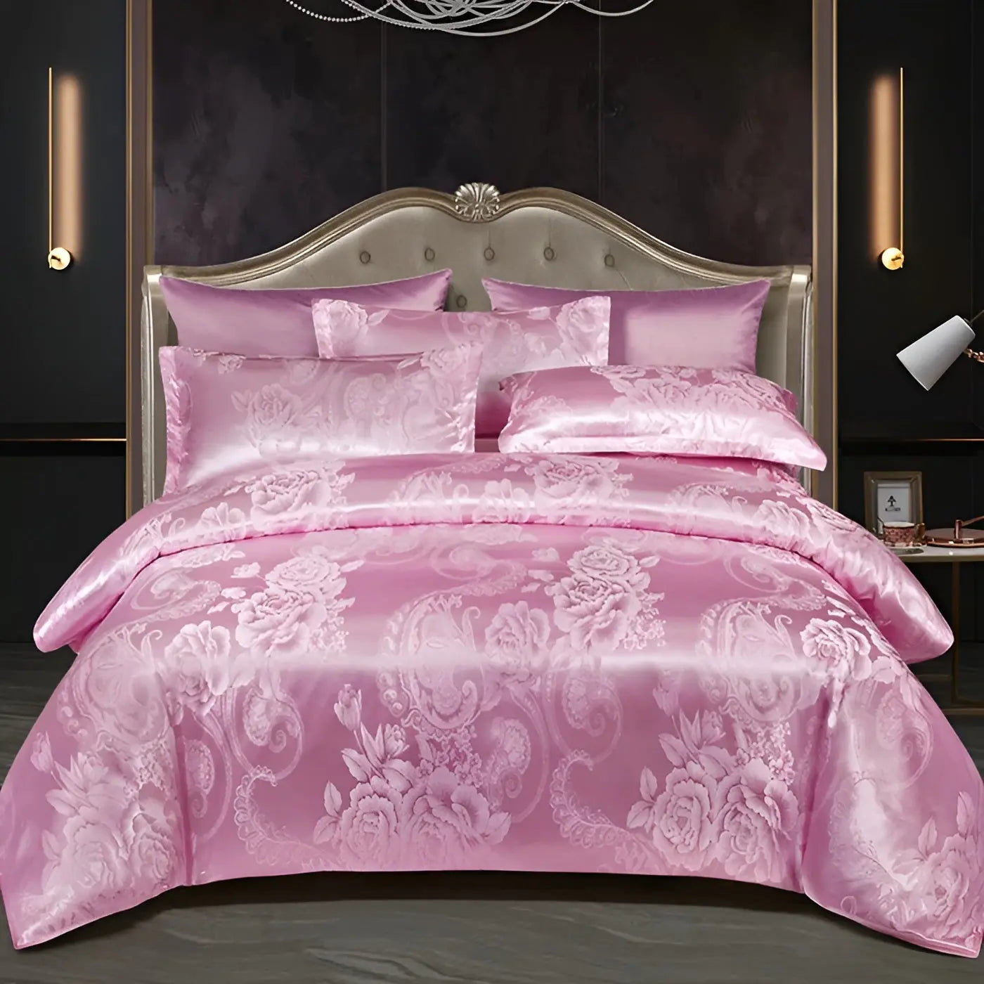 Maliben | Chic Satin Jacquard Duvet Cover For Luxury Bedroom