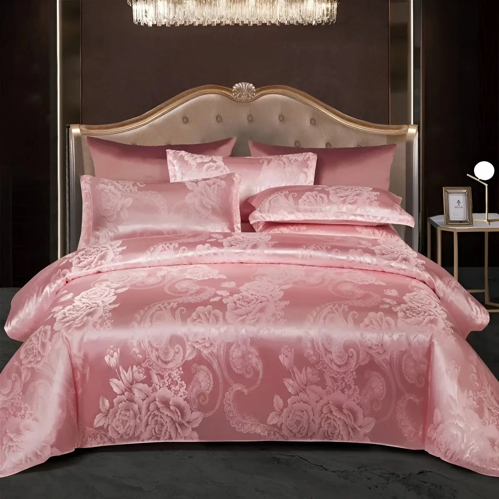 Maliben | Chic Satin Jacquard Duvet Cover For Luxury Bedroom