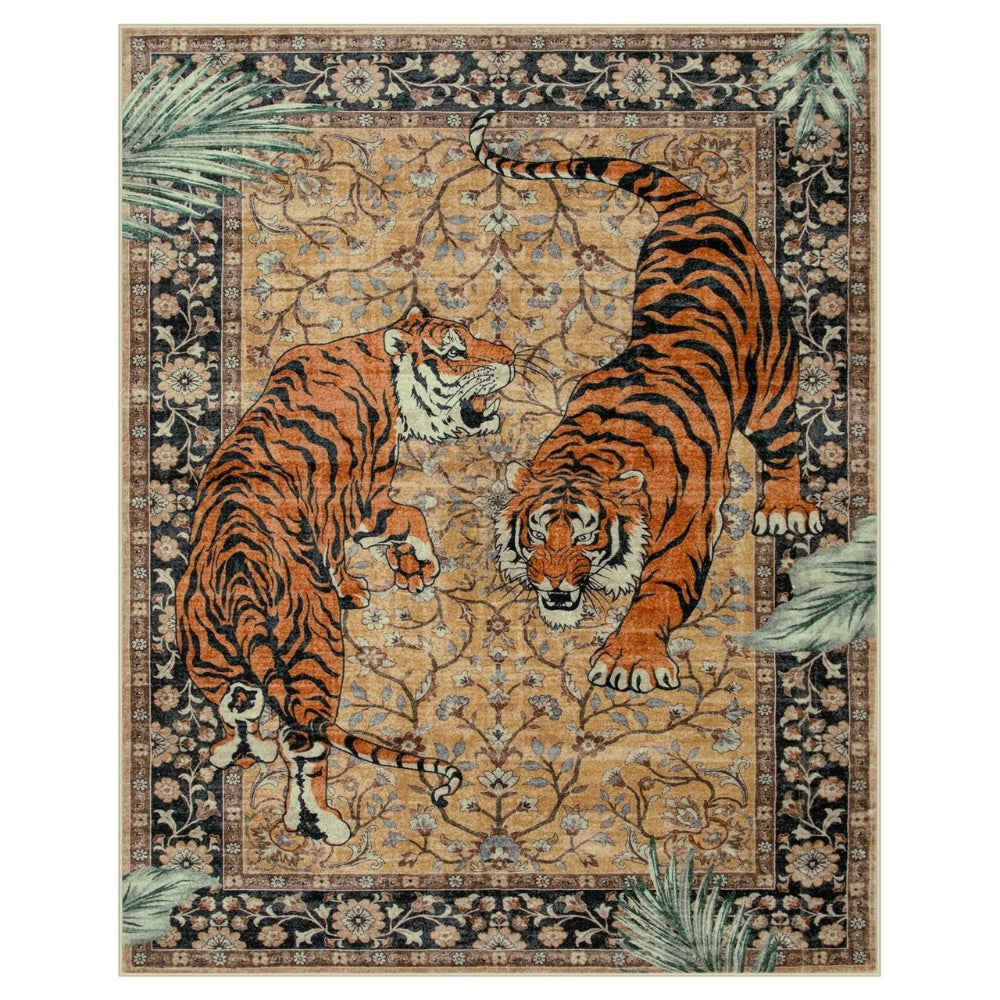 Maliben | Savage Grace Tiger Tapestry Carpet Rug
