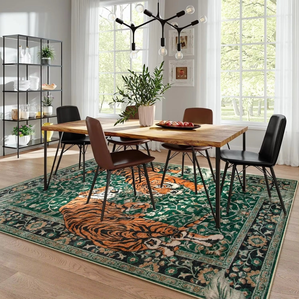 Maliben | Savage Grace Tiger Tapestry Carpet Rug