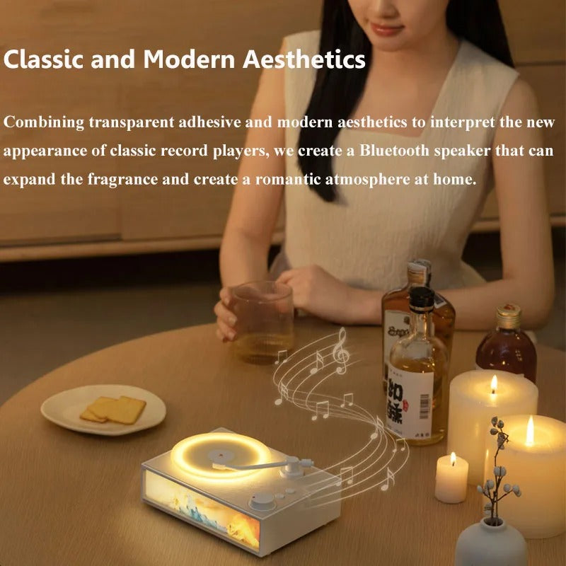 Maliben | Vintage Design & Led Mood Lighting Wireless Aromatherapy Speaker