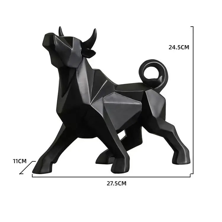 Maliben | Toroarte Bull Sculpture | Nordic Design | Resin Figure Modern | 35 Cm / 26 Cm