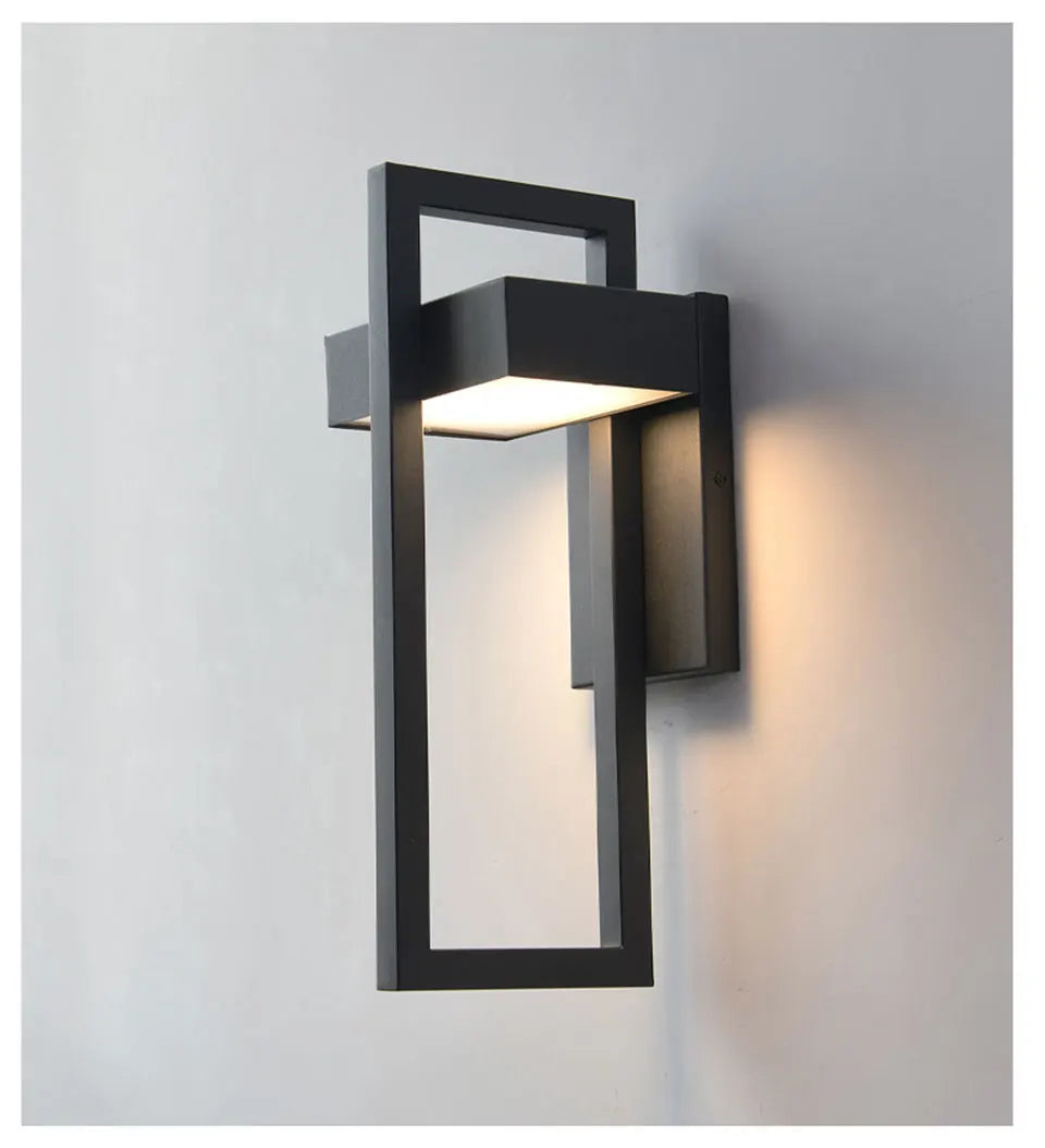 Maliben | Led Outdoor Wall Light | Waterproof & Vintage Design | 10w | Black Aluminium