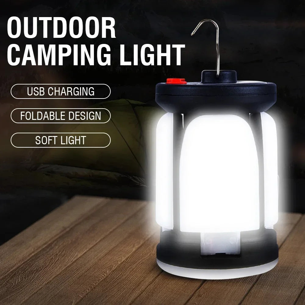Maliben | Lumalite Solar Camping Lamp | Usb & Solar Charging | 6 Light Modes | Foldable & Power Bank – 1000 Lumen