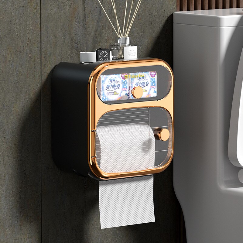 Maliben | Multibox Wall-Mounted Toilet Paper Towel Storage Box