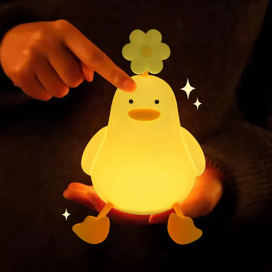 Maliben | Cute Flower Duck Phone Holder Night Lamp
