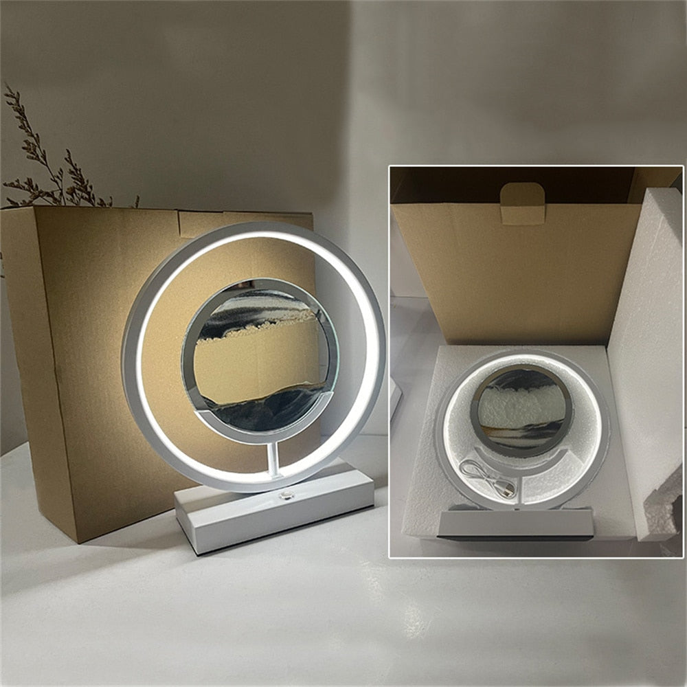 Maliben | 3d Led Flowing Sand Art Table Lamp