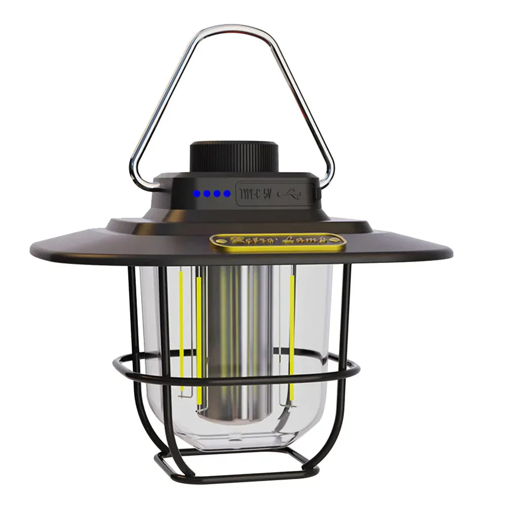 Maliben | Retro Rechargeable Led Camping Lantern - Nostalgiaglow