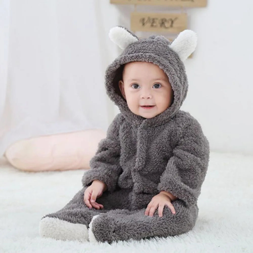 Maliben | Snuggletots – Warm Fleece Baby Rompers For Newborns