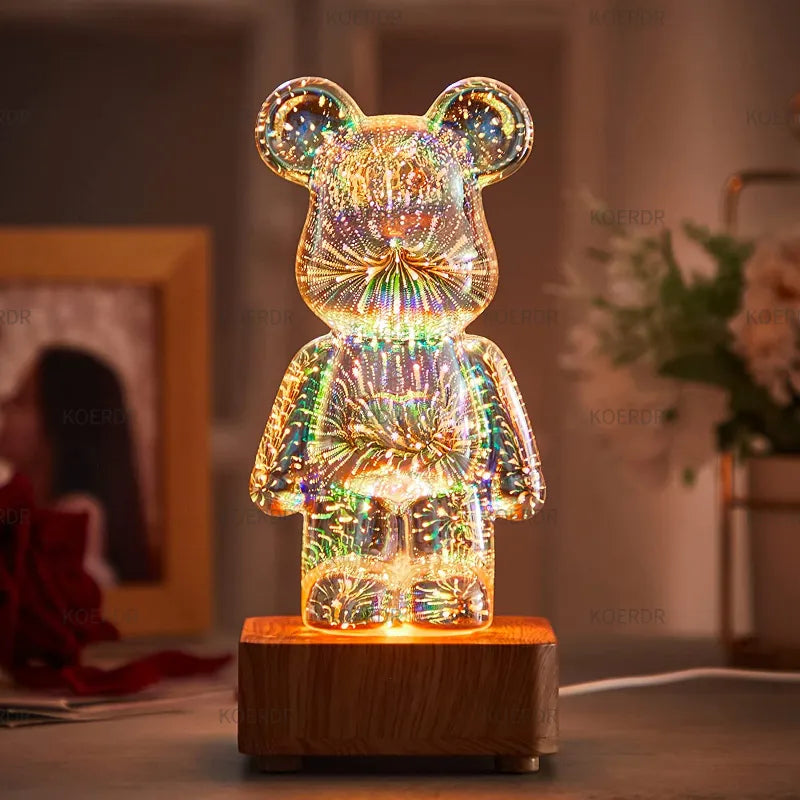 Maliben | Magical 3d Firework Projection Mood Lamp - Starbear