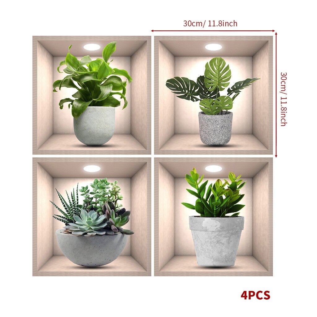 Maliben | Wall Decorative Potted Plant Stickers