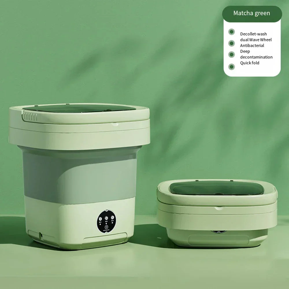 Maliben | Compact Folding Ultrasonic Travel Laundry Washing Machine